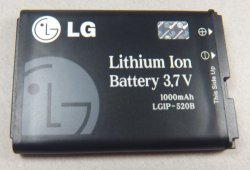 画像1: LG VX5400, VX5500, VX8350用電池パック LGIP-520B 新品