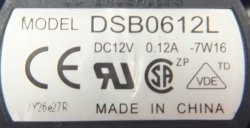 画像4: 東芝HDDレコーダー RD-XS32用ファン DSB0612L  完動品 